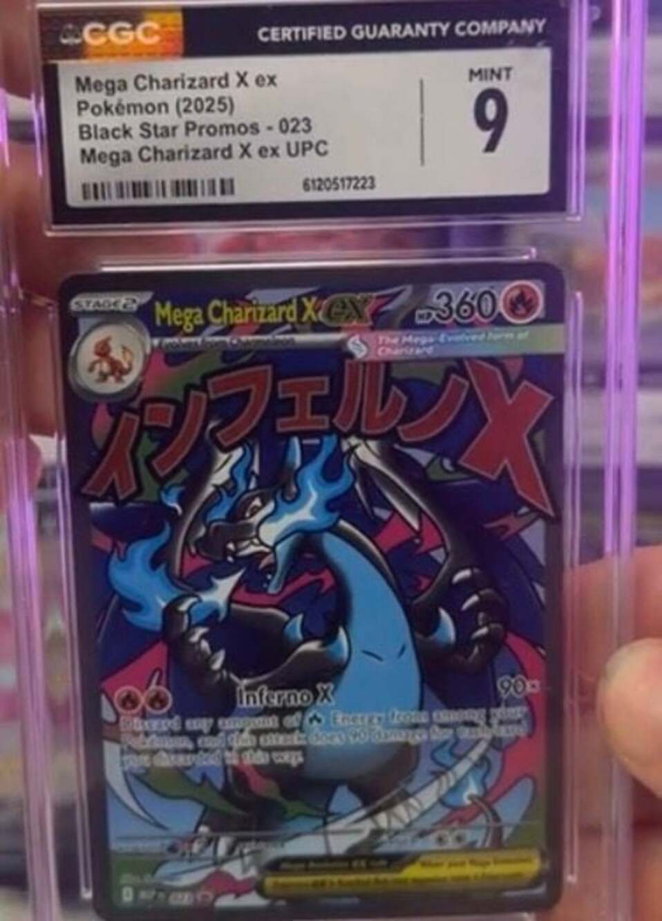 2025 Pokemon Black Star Promo Mega Charizard X ex #023 Ultra Premium Collection